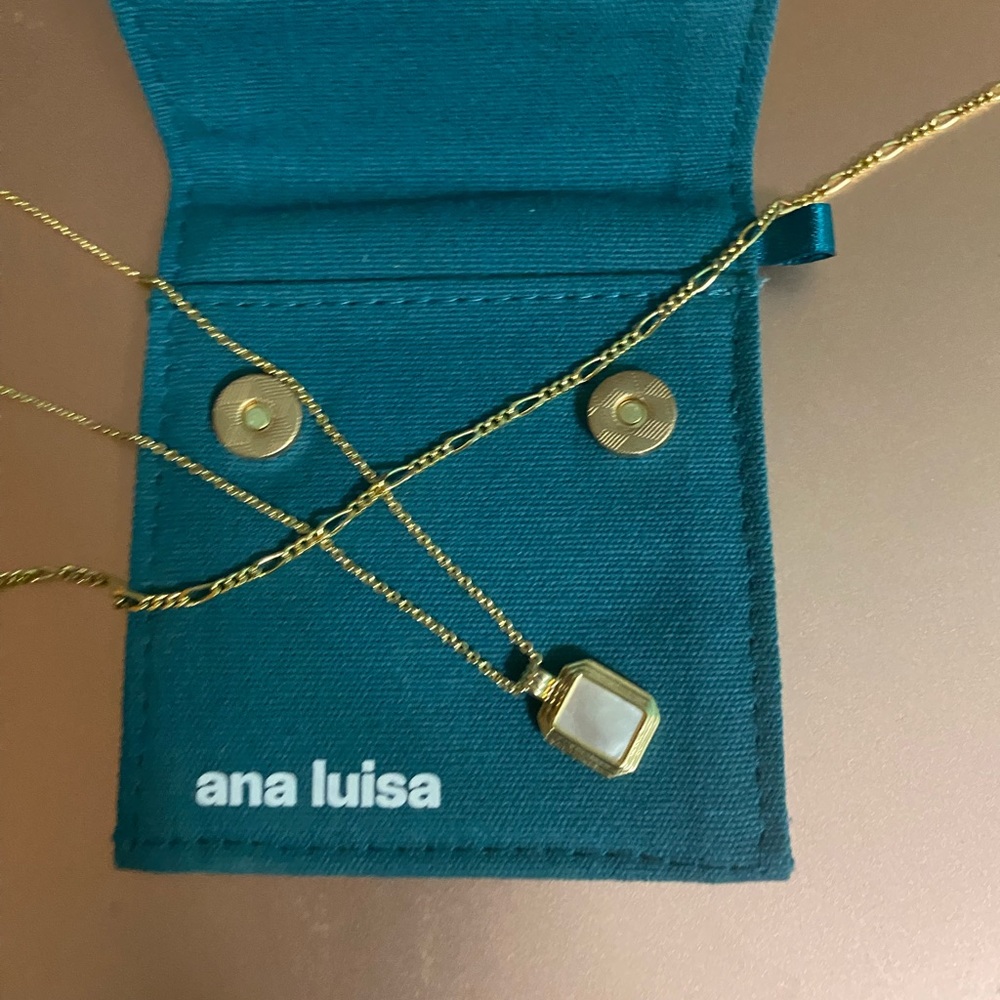 Ana Luisa Temple Mother of Pearl Layered Necklace Set